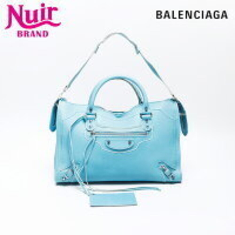 Balenciaga City Blue Shoulder Bag